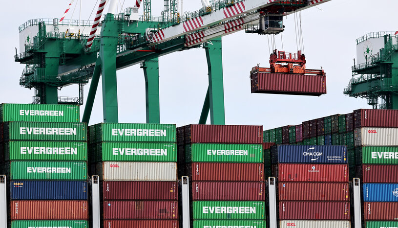 cargo containers on ship