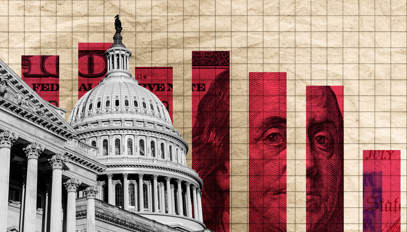 Graphic of the U.S. Capitol and Benjamin Franklin
