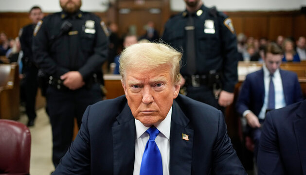 Donald Trump in court 