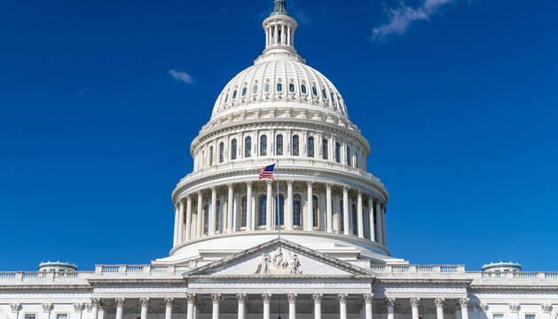 Capitol building with blue sky