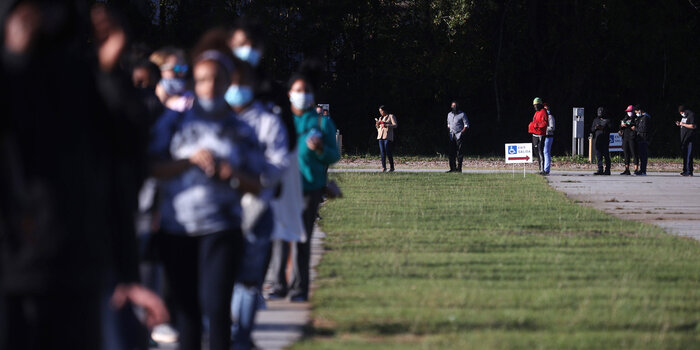 Long lines at polls in Georgia