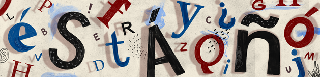Illustration of various letters on the alphabet
