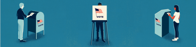 American voters voting