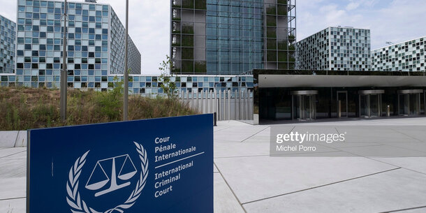 Exterior Views Of New International Criminal Court Building In The Hague.