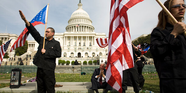 White supremacist protestors