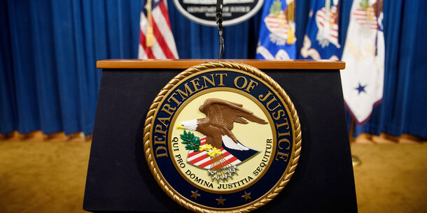 Department of Justice Podium
