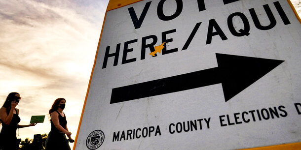 Maricopa County Elections sign