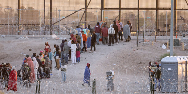 Migrants at the US-Mexico border