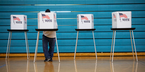 Inside of polling place