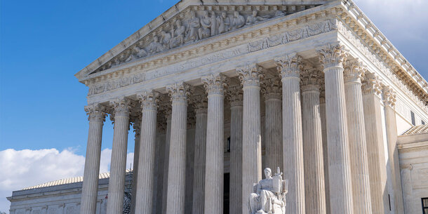 front of the Supreme Court building