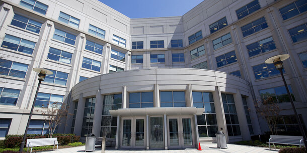 The facade of the Office of the Director of National Intelligence