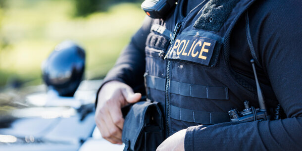 Policeman in uniform