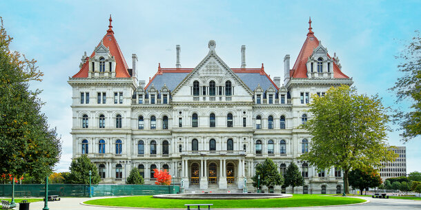 New York statehouse in Albany 