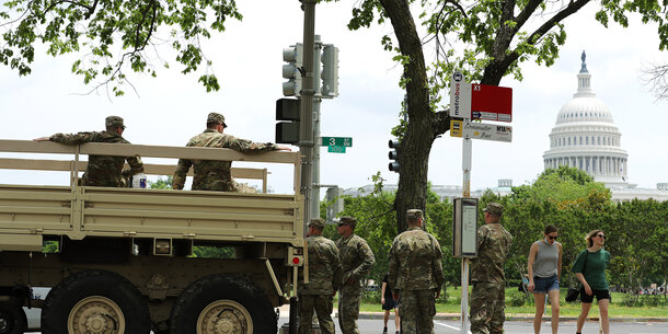 National Guard troops in Washington DC