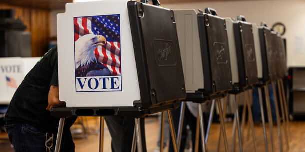 North Carolina voting booths