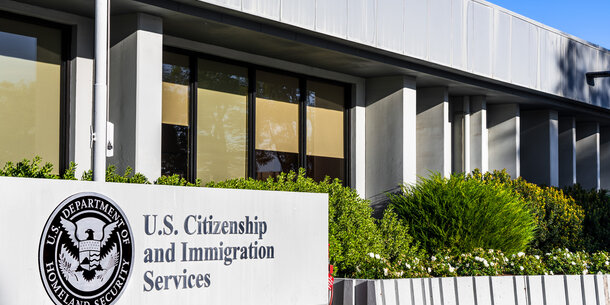 The US Citizenship and Immigration Service's headquarters in Washington DC