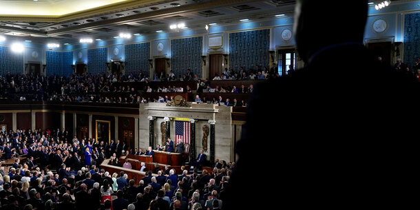 Interior of House of Representatives in Session