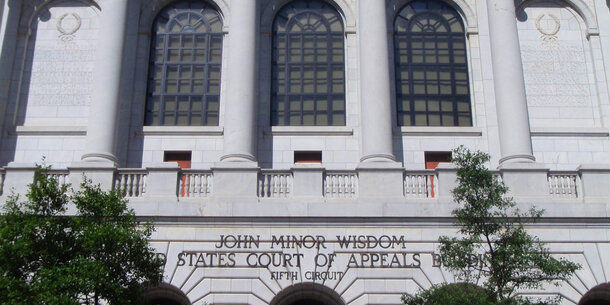 Facade of US Court of Appeals for the Fifth Circuit in New Orleans