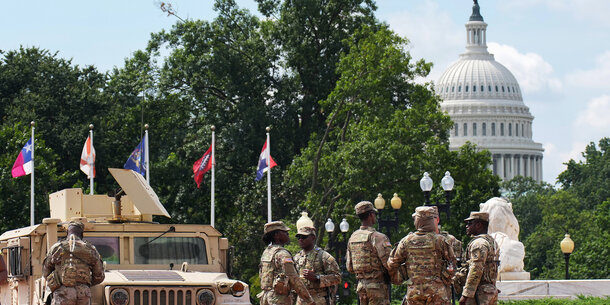National Guard troops in Washington DC