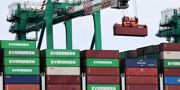 cargo containers on ship