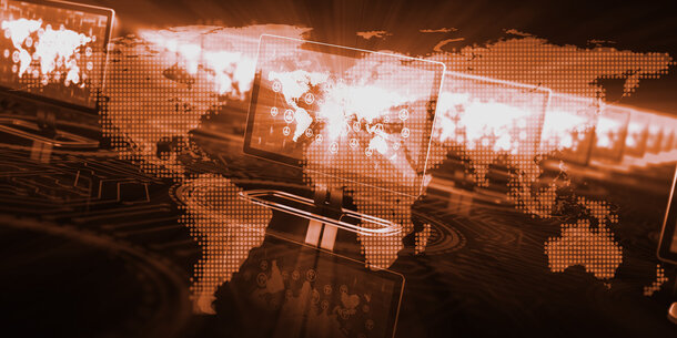 Abstract design symbolizing communications technology