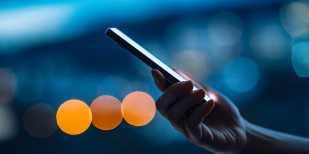 someone holding a phone