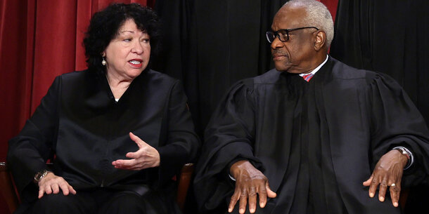 Supreme Court Justices Sotomayor and Thomas