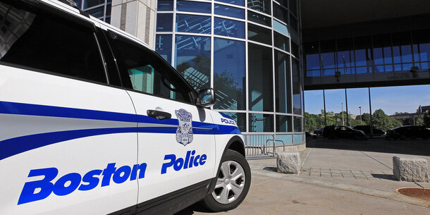 Boston Police car