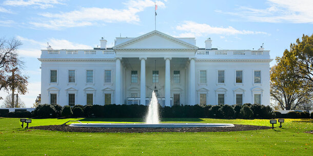 The White House on a sunny day
