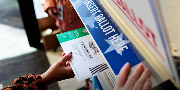 Ballot being mailed