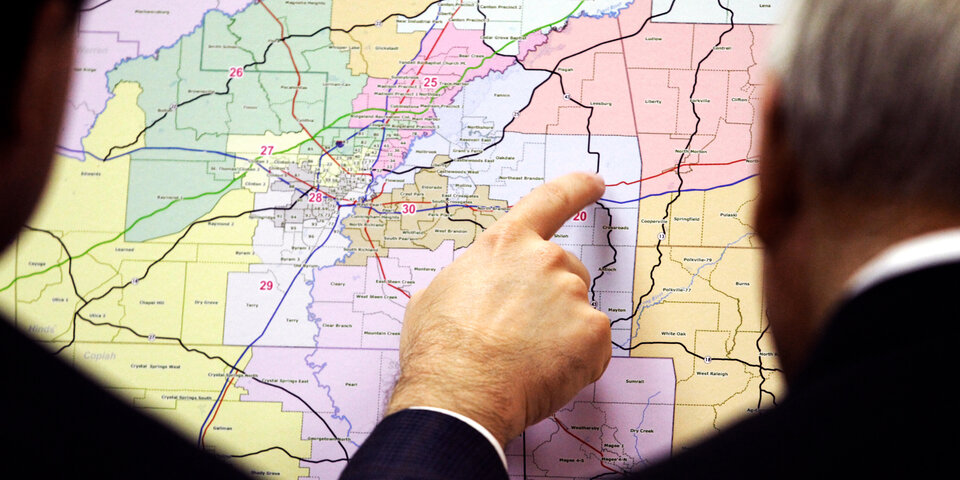 Mississippi's state senate map