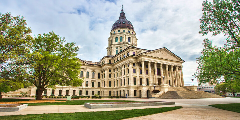 The Kansas statehouse