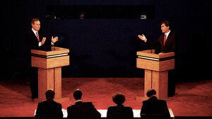 Bush and Dukakis 
