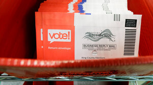 Vote by mail envelopes