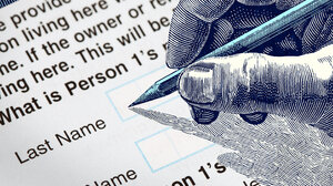Illustration of a census form