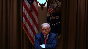 trump pouting