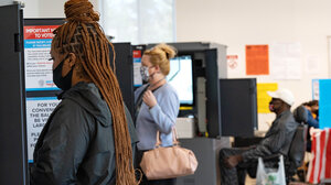 People voting