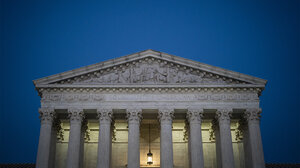 Supreme Court courthouse in Washington DC.