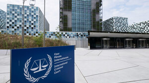 Exterior Views Of New International Criminal Court Building In The Hague.