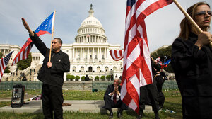 White supremacist protestors