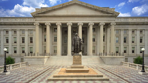 the U.S. Treasury building in Washington DC