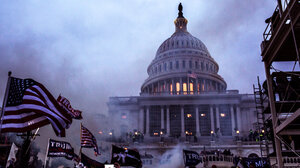 The Capitol building under siege on January 6, 2021