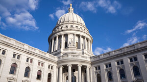 Wisconsin state capitol building, which houses the state's supreme court