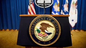 Department of Justice Podium