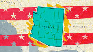 Illustration featuring the state of Arizona