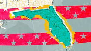 Illustration featuring the state of Florida