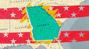 Illustration featuring the state of Georgia