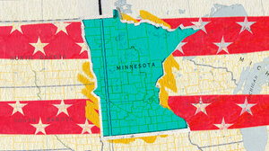Illustration featuring the state of Minnesota