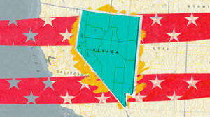 Illustration featuring the state of Nevada