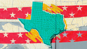 Illustration featuring the state of Texas